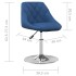 Sillas de comedor giratorias 2 uds terciopelo