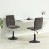 Sillas de comedor giratorias 2 unidades terciopelo gris