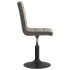 Sillas de comedor giratorias 2 unidades terciopelo gris