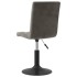 Sillas de comedor giratorias 2 unidades terciopelo gris