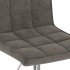 Sillas de comedor giratorias 2 unidades terciopelo gris