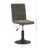 Sillas de comedor giratorias 2 unidades terciopelo gris