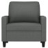 Sillón de tela gris oscuro 60