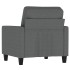 Sillón de tela gris oscuro 60