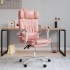 Silla de oficina reclinable cuero sintético