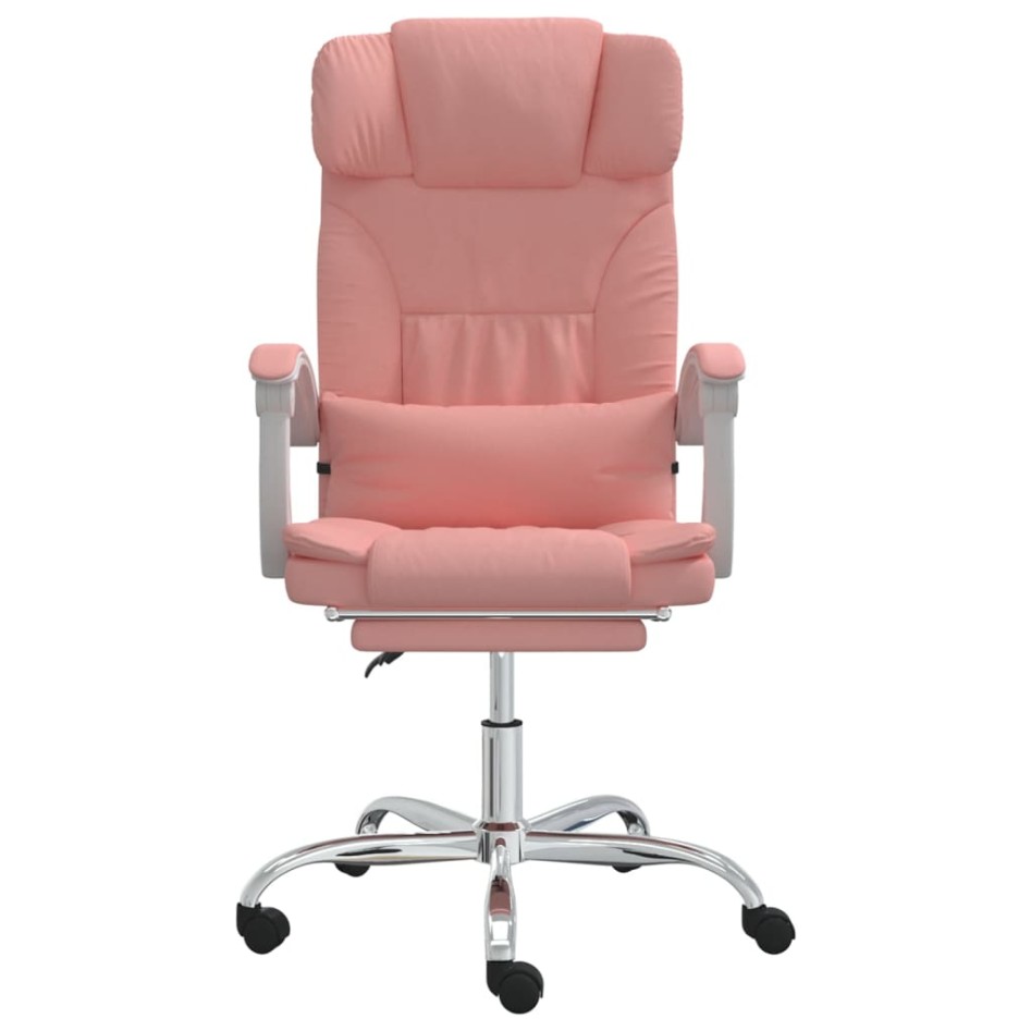 Silla de oficina reclinable cuero sintético