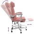 Silla de oficina reclinable cuero sintético