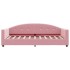 Sofá cama sin colchón terciopelo rosa 80x200