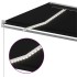 Toldo retráctil manual con LED gris antracita 450x300
