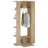 Muebles de recibidor 2 uds madera contrachapada roble