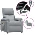 Sillón de masaje eléctrico tela gris