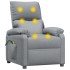 Sillón de masaje eléctrico tela gris