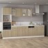 Armario inferior cajón madera ingeniería roble 80x46x81,5