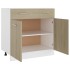 Armario inferior cajón madera ingeniería roble 80x46x81,5