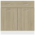 Armario inferior cajón madera ingeniería roble 80x46x81,5
