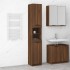Armario de baño contrachapada marrón roble 32x34x188,5