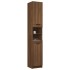 Armario de baño contrachapada marrón roble 32x34x188,5