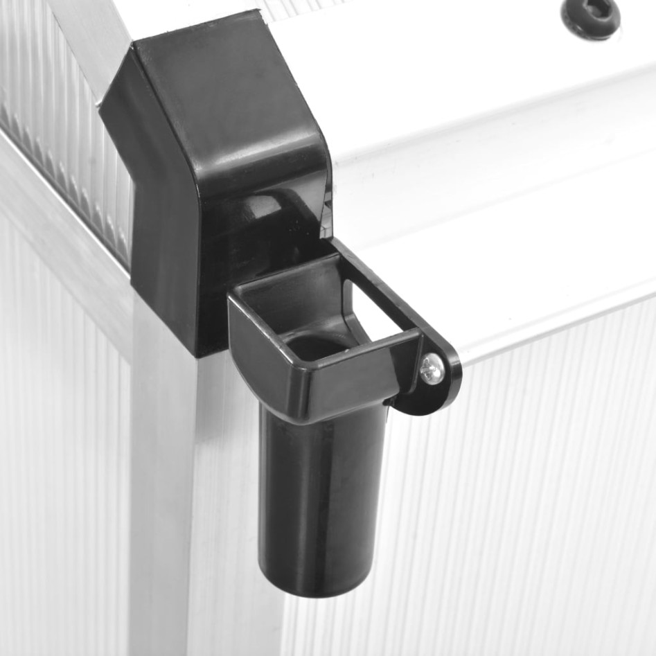 Invernadero de aluminio 302x190x195 cm 11,19