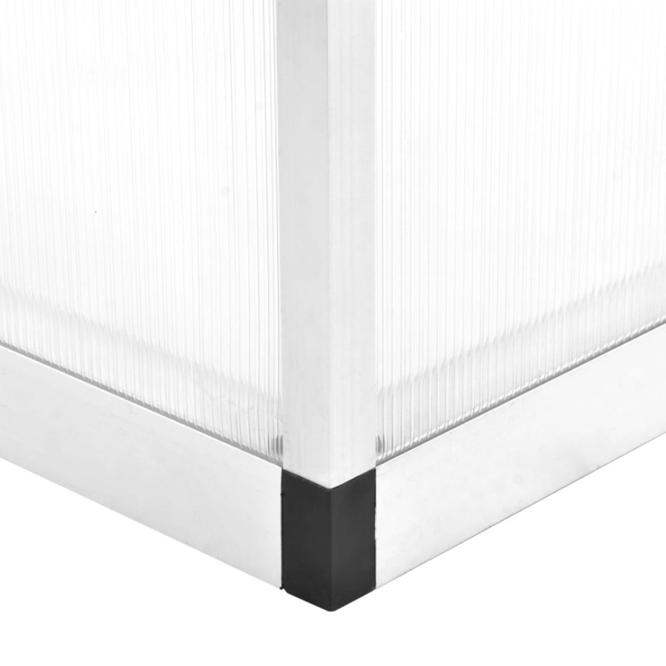 Invernadero de aluminio 302x190x195 cm 11,19