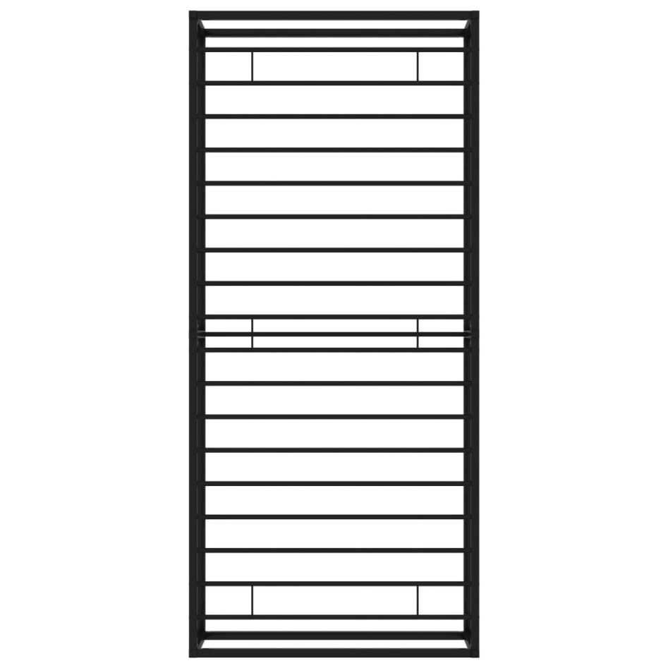 Estructura de cama sin colchón metal negro 100x200