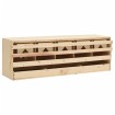 Ponedero para gallinas 5 compartimentos madera pino 117x33x38cm