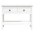 Mesa consola de madera maciza de pino blanco 100x35x75