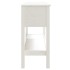 Mesa consola de madera maciza de pino blanco 100x35x75