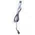Armario de baño con espejo LED gris brillante 62x14x60