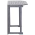 Mesa plegable de balcón madera de acacia maciza 90x50x74
