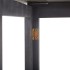 Mesa plegable de balcón madera de acacia maciza 90x50x74