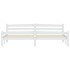 Estructura de cama de madera maciza de pino blanca 200x200