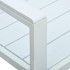 Banco de jardín HDPE blanco aspecto madera 120