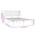 Estructura cama sin colchón con cabecero metal blanco
