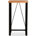 Mesa de bar de madera maciza de acacia 60x60x107