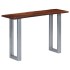 Mesa consola madera maciza de acacia y hierro 115x35x76