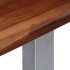 Mesa consola madera maciza de acacia y hierro 115x35x76