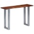 Mesa consola madera maciza de acacia y hierro 115x35x76