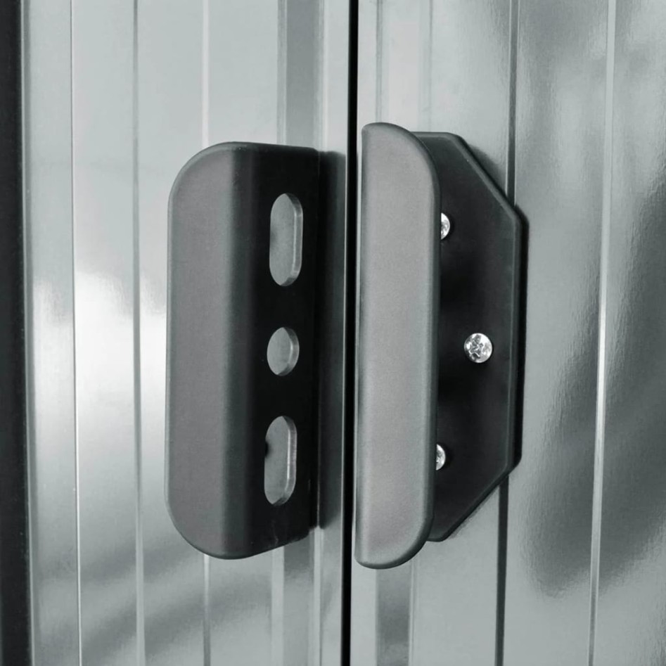 Caseta de jardín de metal 204x132x186 cm