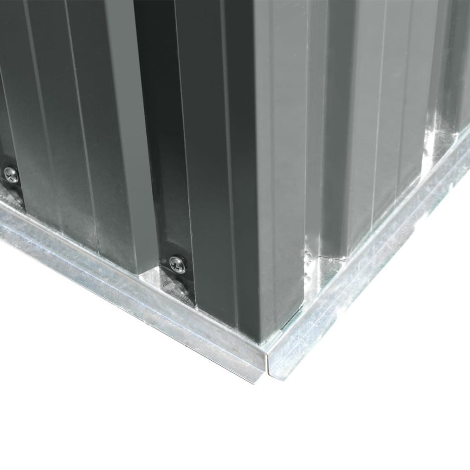 Caseta de jardín de metal 204x132x186 cm