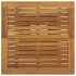 Mesa alta ratán sintético y madera de acacia negro 80x80x110