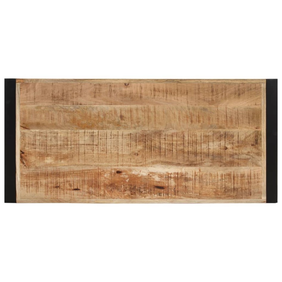 Mesa de centro de madera maciza de mango 120x55x40