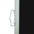 Toldo lateral retráctil para patio negro 600x160