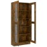 Vitrina madera contrachapada roble ahumado 82,5x30,5x185,5