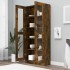 Vitrina madera contrachapada roble ahumado 82,5x30,5x185,5