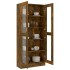Vitrina madera contrachapada roble ahumado 82,5x30,5x185,5