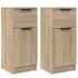 Aparadores 2 uds madera contrachapada roble Sonoma 30x30x70
