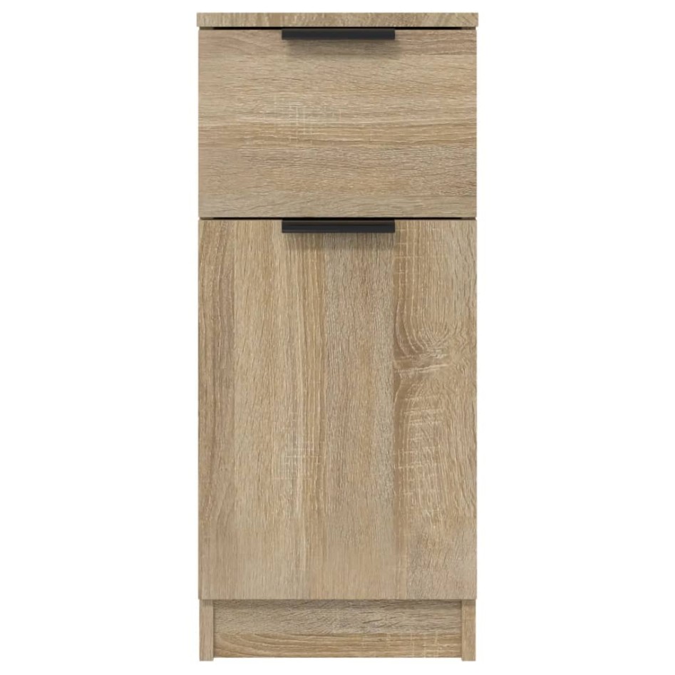 Aparadores 2 uds madera contrachapada roble Sonoma 30x30x70