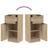 Aparadores 2 uds madera contrachapada roble Sonoma 30x30x70