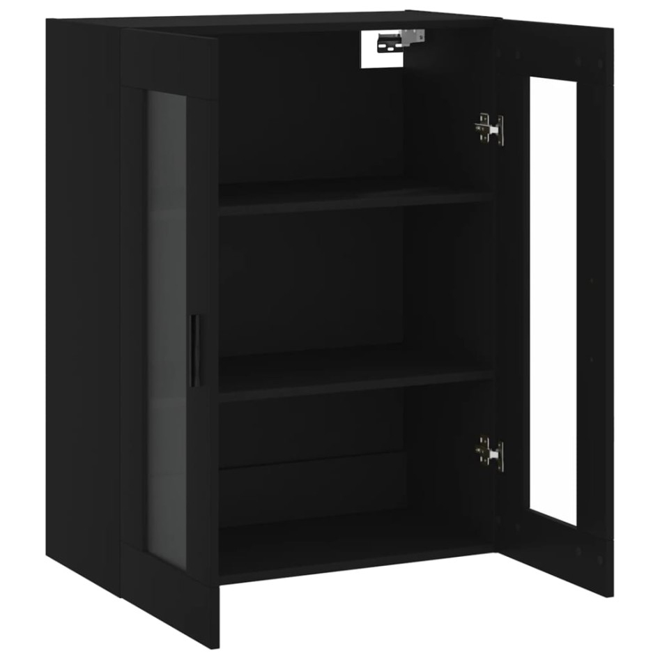 Armario de pared negro 69,5x34x90