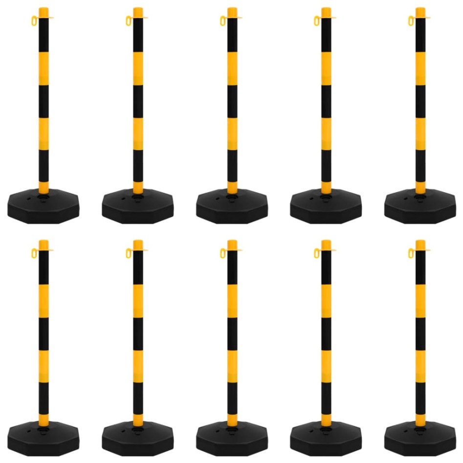 Juego de barrera con postes y cadena plástico 10